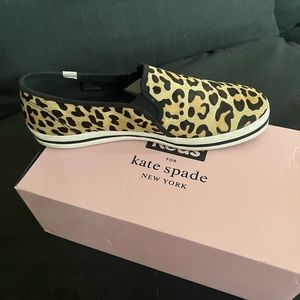♠️ Kate Spade ♠️ Keds Double Decker Leopard Pony Tan! Size 11W